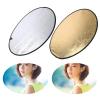 110cm Round Photography Reflector 2 in 1 | Silver & Gold Foldable Reflector for Indoor/Outdoor Portrait Fill Brightness | Portable Bag Included view 2