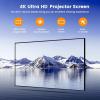 60/72/80/90 Inch Fixed Frame Projector Screen, 16: 9 4K HD Movie Screen with 170 Viewing Angle, Wall Mount Projection Screen for Home Cinema, Office, School(72in) view 3