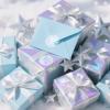 1000Pcs Clear Christmas Holographic Stickers Roll Iridescent Snowflake Seal Stickers Self-Adhesive Xmas Winter Label Decals for Holiday Envelope Invitation Card Gift Decor, 6 Designs view 4