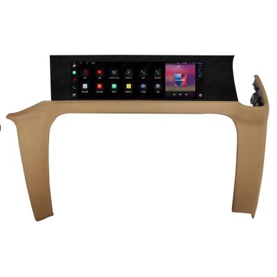 14.9 Co Pilot Screen for Porsche Cayenne 955 957 GTS Android 2018-2022 Passenger Entertainment Screen Head Unit Display Stereo GPS Multimedia Player Navigation (Beige, 4+64GB)
