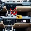 14.9 Co Pilot Screen for Porsche Cayenne 955 957 GTS Android 2018-2022 Passenger Entertainment Screen Head Unit Display Stereo GPS Multimedia Player Navigation (Beige, 4+64GB) view 2