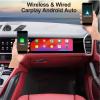 14.9 Co Pilot Screen for Porsche Cayenne 955 957 GTS Android 2018-2022 Passenger Entertainment Screen Head Unit Display Stereo GPS Multimedia Player Navigation (Beige, 4+64GB) view 3