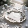 1000Pcs Clear Christmas Stickers Roll Holographic Silver Snowflake Seal Stickers Self-Adhesive Xmas Winter Label Decals for Holiday Envelope Invitation Card Gift Decor, 6 Designs view 3