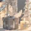 1000Pcs Clear Christmas Stickers Roll Holographic Silver Snowflake Seal Stickers Self-Adhesive Xmas Winter Label Decals for Holiday Envelope Invitation Card Gift Decor, 6 Designs view 4