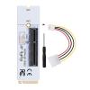 M.2 to PCIe 4X Card NGFF M.2 to PCI-E 4X Riser Card M2 Key M to PCIe X4 Adapter with LED Voltage view 2