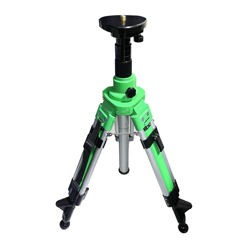 6ft Elevator Tripod with Center Column, 360 Rotation Head, Heavy Survey Tripod Stand 5/8x11 Screw for Cross Rotary Lasers Level Total Station Theodolite