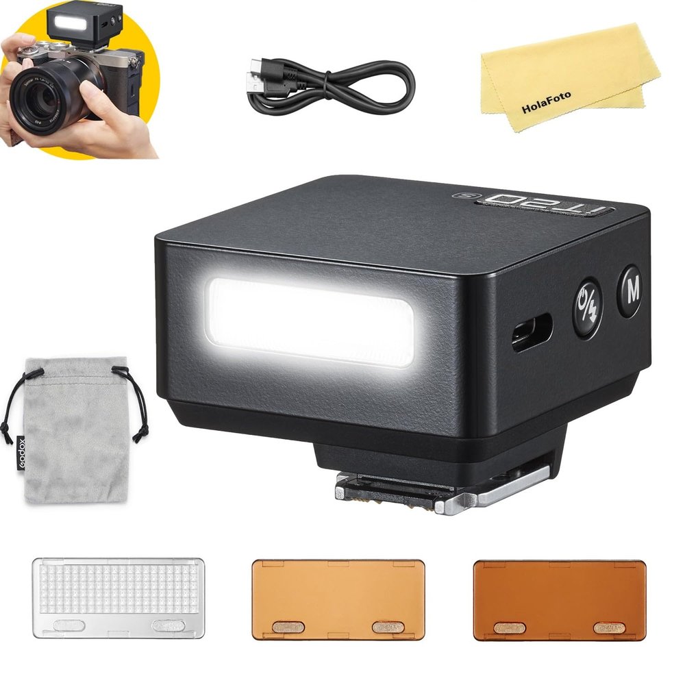 Godox iT20 N iT20-N TTL Camera Flash for Nikon Camera Flash Speedlite Speedlight Light,1.5s Recycle Time,700 Full-Power Flashes,45g Ultra-Compact Design,One-Touch M/TTL Mode Switching