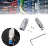 jiahesuw USB B Type B Male Connectors Aluminum Alloy Shell for Repair Printer Data Cable 6mm Wire Hole view 2