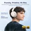 Baseus Bass BH1 NC Adaptive Active Noise Cancelling Headphones, Real-Time Adaptive Hybrid ANC, SuperBass 2.0, LDAC Hi-Res Sound, 80H Playtime, 5-Mic AI Clear Calls, Comfortable Fit, Bluetooth 6.0 view 3