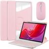 Aidashine Keyboard Case for Xiaomi Pad 7/7 Pro 11.2",Rotating Case and Detachable Bluetooth Keyboard with Pencil Holder,Pink view 1