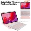 Aidashine Keyboard Case for Xiaomi Pad 7/7 Pro 11.2",Rotating Case and Detachable Bluetooth Keyboard with Pencil Holder,Pink view 3