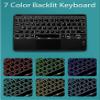 Aidashine Keyboard Case for Redmi Pad 2 2025, 7 Color Backlit, Detachable Bluetooth Keyboard with Touchpad, Bluetooth Mouse,Purple view 2