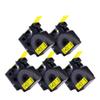 5PK 24mm 53713 Label Tape Compatible with D1 Label Tape 53713 53716 53717 53718 53719 Printing Ribbon Works with LabelManager 400 450 Label Printer(5PK Black on Yellow) view 1