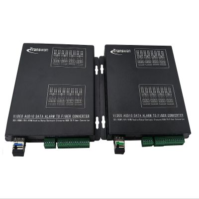 16/8 Ch Dry Contact Closure to Fiber Converter Over 2 Km MMF or 20 Km SMF with Hot Pluggable SFP Module for Fire & Alarm System/Access Control System (BY-DATA-16K-LC (16 Ch Over 1 Fiber))
