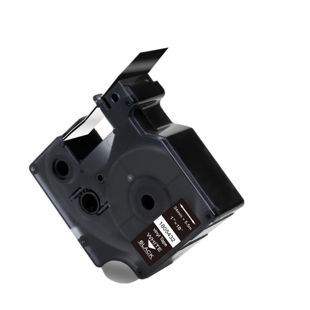 24mm Label 1805431 1805430 1805427 1805432 1805423 1805426 1805429 Compatible with IND 6000 Series Labeling System(White on Black)