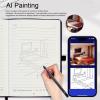Bewinner Smart Pen Notebook Set, Digital Notepad Electronic Notebook with 360 Degree Writing AI Drawing OCR Real Time Sync for Android Smartphones and Tablets (Rosy) view 2
