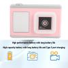 YUEHISY Digital Camera, 64MP Dual Lens 1080P HD with LED Fill Light and Selfie Mirror, Minimalist Style for Photography Beginner Teens (Roseate) view 3