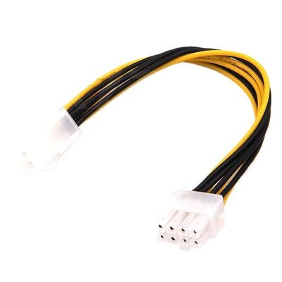 VSVAKHXC 1pcs 4 Pin Male to 8 Pin CPU Power Supply Adapter Converter ATX Cable 12V CPU Cable