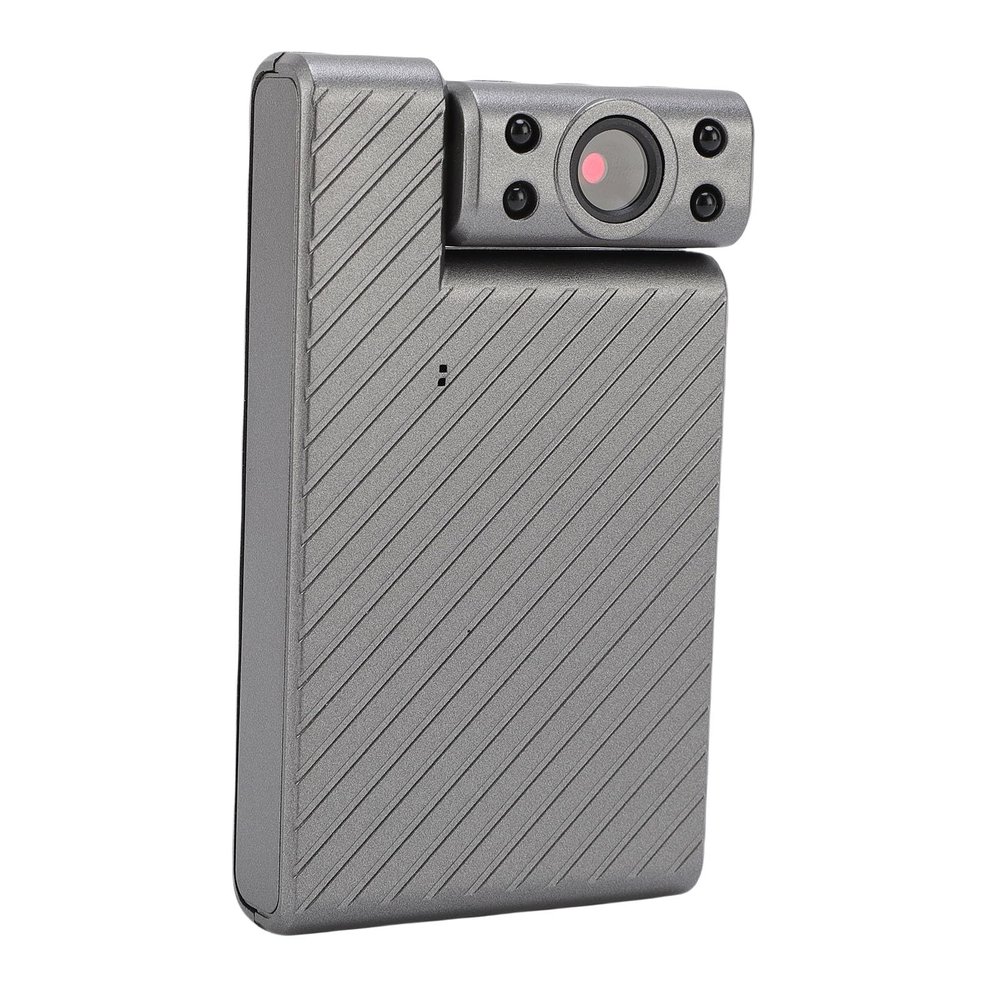 Wisoqu Handheld Action Camera HD 1080P Video Recorder, 180 Rotating Lens, Small POV Camcorder with Motion Detection, Sports Cam Mini Body Cam for Pets Cycling Vlogging