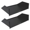 19 in. Wide 15 in. Deep Tray 50 lbs 3U Heavy Duty Steel Cantilever Rack Mount Shelf Black - Pack of 2 view 1