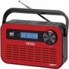 JEP Digital AM & FM Weather Radio with Weather Alert Red view 1