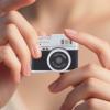 Sanpyl Mini Keychain Camera, FHD 1080P Retro Digital Camera, Small Compact Video Cameras with LED Fill Light, for Travel Outdoor Photography (Black) view 2