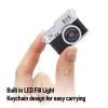 Sanpyl Mini Keychain Camera, FHD 1080P Retro Digital Camera, Small Compact Video Cameras with LED Fill Light, for Travel Outdoor Photography (Black) view 3
