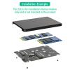Solid States Disk Adapter mSATA to 2.5inch SATA3.0 Adapter with Enclosure Case for 2230 2242 2260 2280 view 4