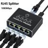 1 to 2 3 4 Gigabit Ethernet Networking Expander Splitter 1000Mbps Fast Speed for Home Entertainment view 4
