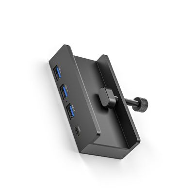 4Ports USB3.0 HUBUSB3.0 Splitter Adapter with Power Supply Clip-Type Multiple Splitter Fast Speed Data Transmission
