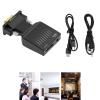 Pffiocix Lightweight HDTV to VGA Adapter Converters Computer Dongle Connector for Laptop PC Monitors Projectors HDTV view 3