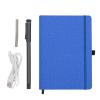 Bewinner Smart Pen Notebook Set, Digital Notepad Electronic Notebook with 360 Degree Writing AI Drawing OCR Real Time Sync for Android Smartphones and Tablets (Linen Pattern Blue) view 1