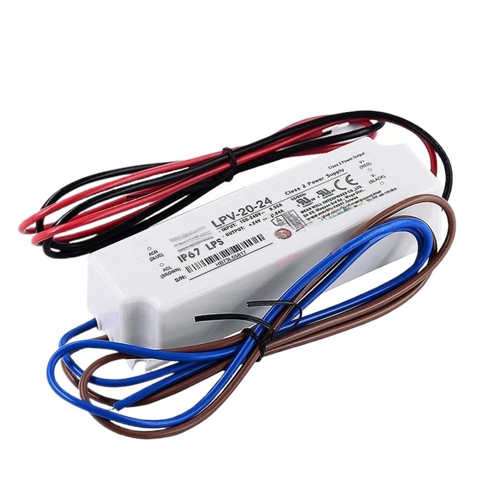 20W Single Output Switching Power Supply LPV-20-5 LPV-20-12 LPV-20-15 LPV-20-24 Waterproof Lighting(LPV-20-24)
