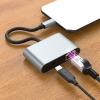 Aluminum Alloy Shell Type C to Ethernet Adapter USB3.0 Port for Professional and Students Needing Fast Connectivities view 3