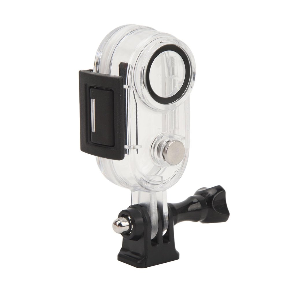 Tbest Sports Camera Housing Case Durable 60m Deep HD Scratch Lens for GO 3 Action Underwater Diving Surfing PC Tempered Glass Stainless Steel