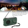 LICAEVEY Emergency Weather Radio AM FM - Solar Hand Crank Powered with Flashlight, Phone Charger & 350mAh Backup for Outdoor Camping, Hiking Emergencies (Green) view 4