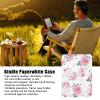 Yunir Ultra Slim Lightweight Leather Paperwhite Case with Microfiber Leather, 2018 Paperwhite 4th Generation,Double Usage Frame Holder, Magnetic (Rose) view 2