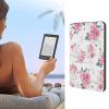 Yunir Ultra Slim Lightweight Leather Paperwhite Case with Microfiber Leather, 2018 Paperwhite 4th Generation,Double Usage Frame Holder, Magnetic (Rose) view 4