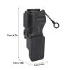 NOENNULL Protective Cover Fit for Pocket3 Flip Open Close Dust Proof Handheld Camera Lens Screen Protector Guard Case (Black) view 2