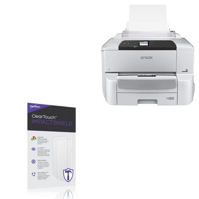 BoxWave Screen Protector Compatible With Epson WorkForce Pro WF-C8190 - ClearTouch ImpactShield (2-Pack), Impenetrable Screen Protector Flexible Film