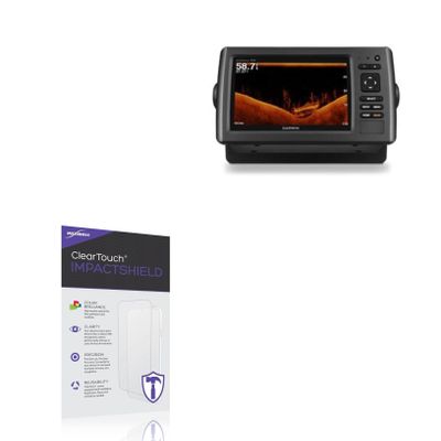 BoxWave Screen Protector Compatible With Garmin echoMAP 74dv - ClearTouch ImpactShield (2-Pack), Impenetrable Screen Protector Flexible Film