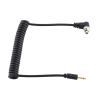 Oreilet 2.5mm Flash Sync Cord, Male to PC Cable, Professional Coiled Flash Sync Cable with Screw Lock for Camera and Trigger, Integrated Lighting, Extended to 100cm view 4