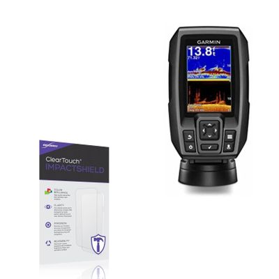 BoxWave Screen Protector Compatible With Garmin Striker 4dv - ClearTouch ImpactShield (2-Pack), Impenetrable Screen Protector Flexible Film
