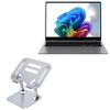 BoxWave Stand and Mount Compatible with Samsung Galaxy Book5 Pro (Without Touchscreen 16 in) - Executive VersaView Stand, Ergonomic Adjustable Viewing Angle Metallic Riser - Metallic Silver view 1