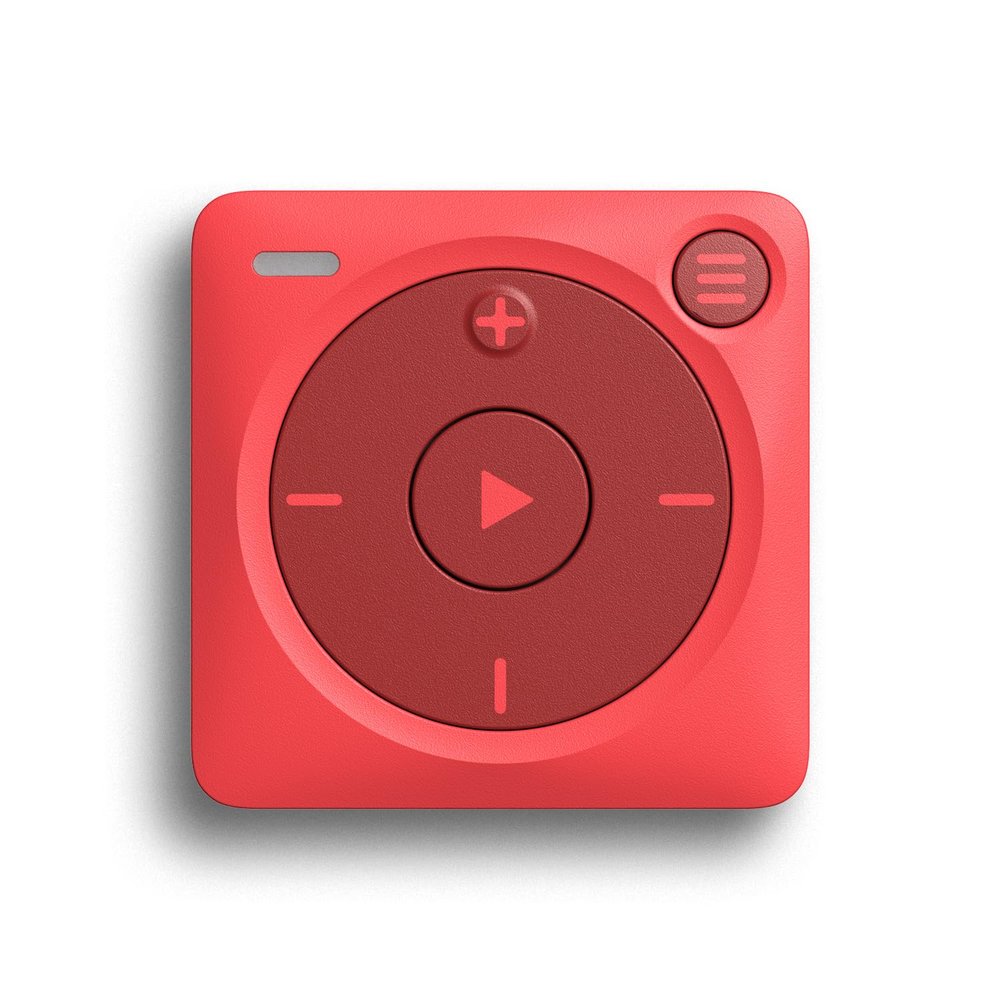Mighty 3 Spotify & Amazon Music Player (2026 Edition) Portable, Screen-Free, Works Offline Compatible with Bluetooth & Wired Headphones Stores 1,000+ Songs No Phone Required (Red)