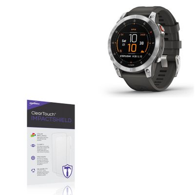BoxWave Screen Protector Compatible with Garmin epix (Gen 2) - ClearTouch ImpactShield (2-Pack), Impenetrable Screen Protector Flexible Film