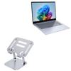 BoxWave Stand and Mount Compatible with Samsung Galaxy Book4 Edge 14 - Executive VersaView Laptop Stand, Ergonomic Adjustable Viewing Angle Metallic Riser - Metallic Silver view 1