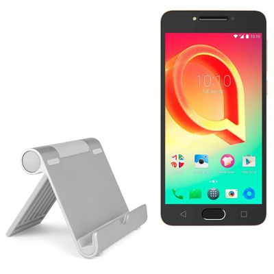 BoxWave Stand and Mount Compatible with Alcatel A5 LED - VersaView Aluminum Stand, Portable, Multi Angle Viewing Sturdy