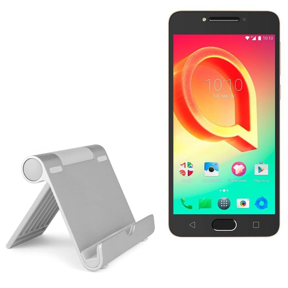 BoxWave Stand and Mount Compatible with Alcatel A5 LED - VersaView Aluminum Stand, Portable, Multi Angle Viewing Sturdy