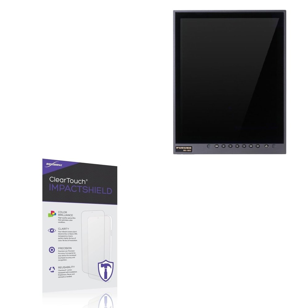 BoxWave Screen Protector Compatible With Furuno MU-190V - ClearTouch ImpactShield (2-Pack), Impenetrable Screen Protector Flexible Film